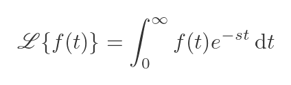 Laplace transform of 1