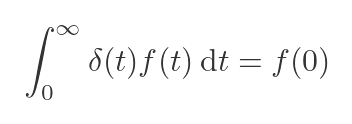 Dirac delta function