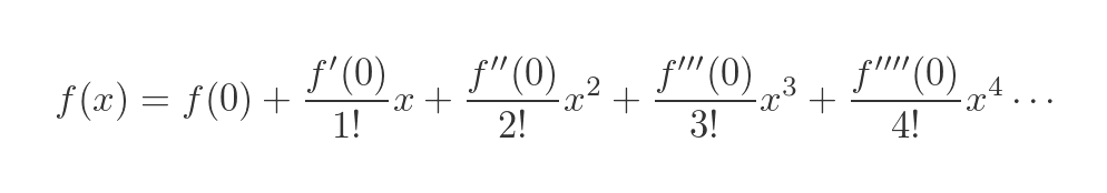 Maclaurin expansion general equation