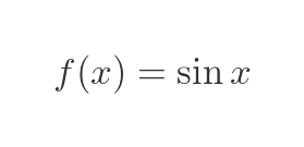 Sine function