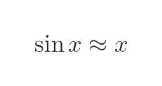 Maclaurin expansion of sine function 1 term