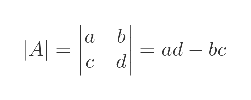 2 by 2 determinant