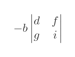 3 by 3 determinant term 2