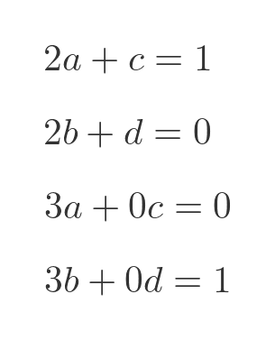 Inverse of matrix