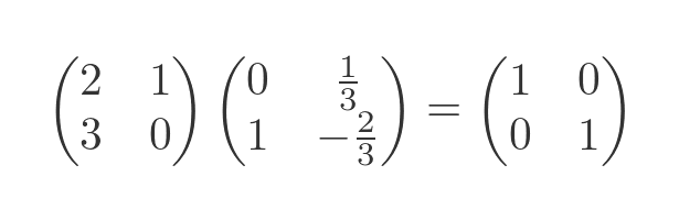 Inverse of matrix