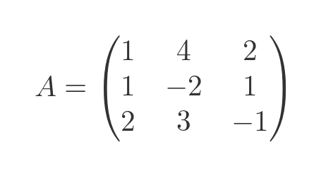 Matrix solution - 3 variables