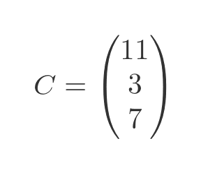 Matrix solution - 3 variables