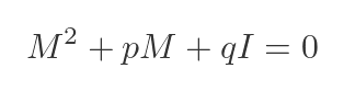 Cayley-Hamilton theorem