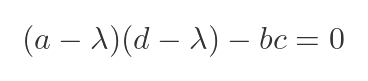 Characteristic equation