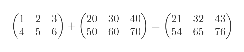 Matrix addition