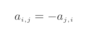 Skew symmetric matrix