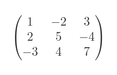 Skew symmetric matrix