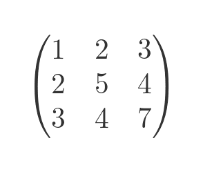 Symmetric matrix