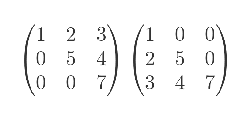 Triangular matrix