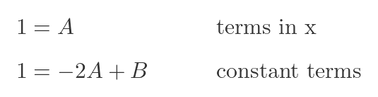 Partial fraction squared term