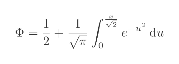 Φ and erf relationship