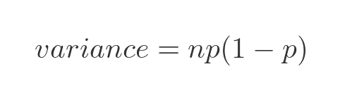 Binomial variance